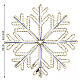 Figure lumineuse flocon de neige bicolore 110 cm, 1008 LEDs s2