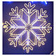 Floco de neve luminoso bicolor 110 cm 1008 LEDs s1