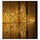 Stella luminosa 3D 2000 LED bianco caldo 55 cm s1