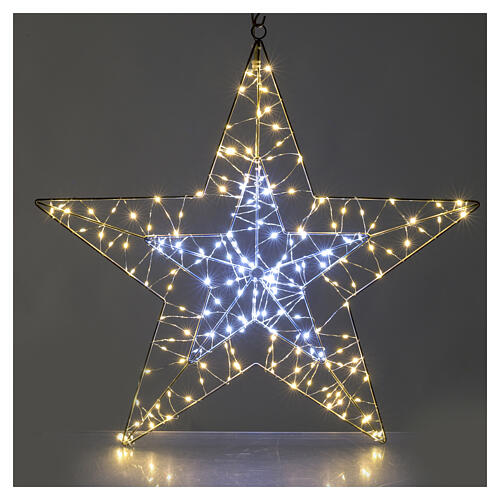 Estrela luminosa bicolor 200 LEDs 60 cm 1
