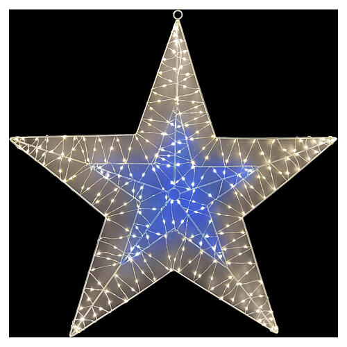 Estrela decorativa bicolor 290 LEDs 80 cm 3