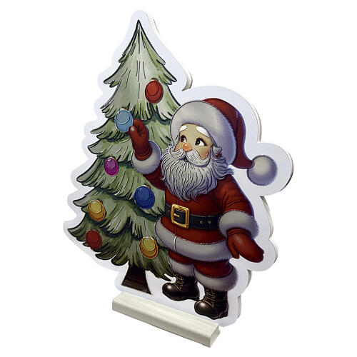 Figura luminosa Babbo con albero Infinity Lights 345 LED multicolor 40cm 4