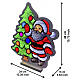 Figura luminosa Babbo con albero Infinity Lights 345 LED multicolor 40cm s2