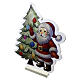 Figura luminosa Babbo con albero Infinity Lights 345 LED multicolor 40cm s4