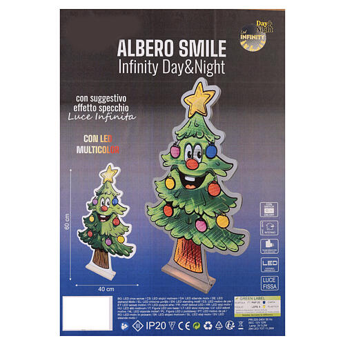Decorazione luminosa Albero Smile Infinity Lights 294 LED multicolor 60cm 3