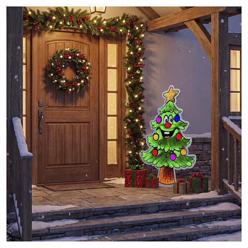 Albero Smile luminoso Infinity Lights 570 LED multicolor 100cm 1