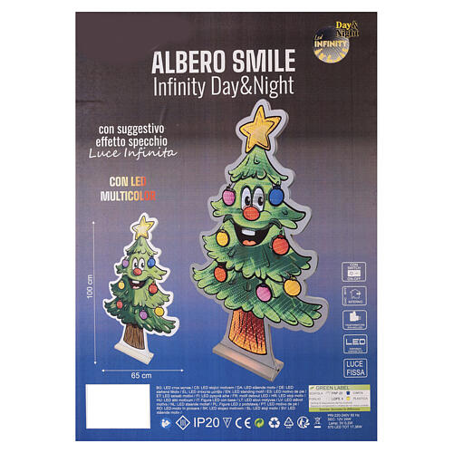 Albero Smile luminoso Infinity Lights 570 LED multicolor 100cm 3
