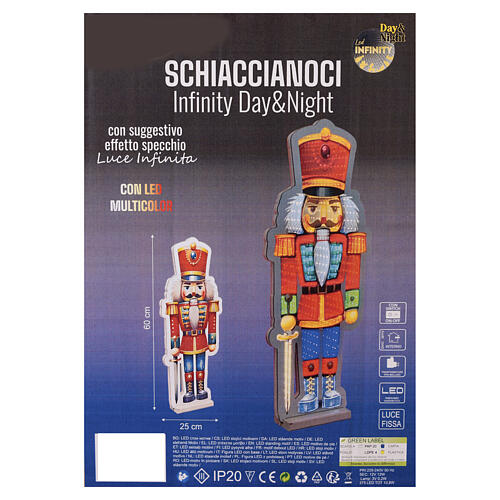 Schiaccianoci luminoso Infinity Lights 375 LED multicolor 60cm 3