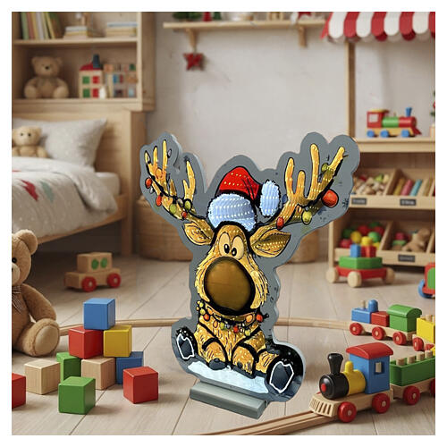 Renna cartoon luminosa Infinity Lights 382 LED multicolor 60cm 1