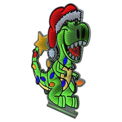 Dinosauro Saurino luminoso Infinity Lights 420 LED multicolor 60cm 4