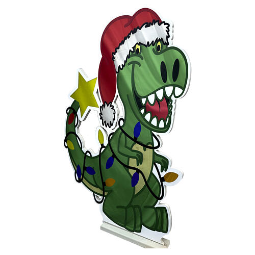 Dinosauro Saurino luminoso Infinity Lights 420 LED multicolor 60cm 5