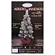 Árvore de Natal nevada decorada com trenó vermelho LED a pilhas 110 cm s4