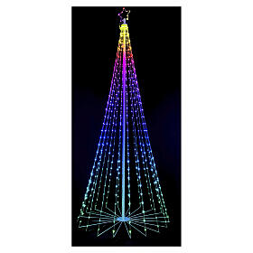 Albero luminoso a cono App-I Light Fantasy Smart RGB 180 LED 180cm