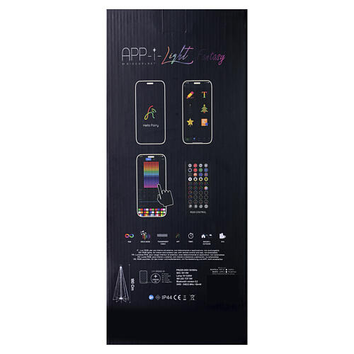 Albero luminoso a cono App-I Light Fantasy Smart RGB 180 LED 180cm 4