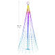 Albero luminoso a cono App-I Light Fantasy Smart RGB 180 LED 180cm s3