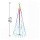 Albero decorativo a cono App-I Light Fantasy Smart RGB 286 LED 240cm s2