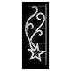 Cometa luminosa da esterno 450 LED bianca 200x75cm s4