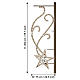 Figura a forma di cometa 450 LED bianco caldo 200x75cm s2