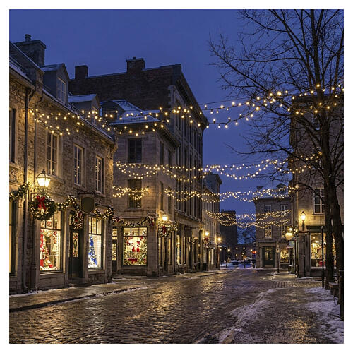 Luzes de Natal 3000 LEDs branco quente com efeitos luminosos 60 m 2