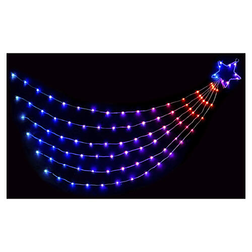 Cascata luminosa em forma de cometa App-I Light Fantasy Smart RGB 100 LEDs 150 cm 1