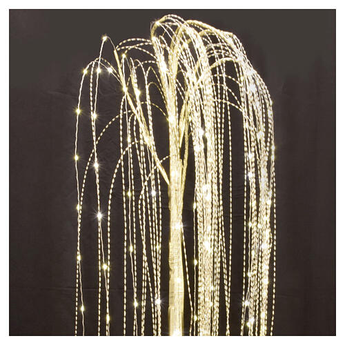 Albero a cascata dorato 220 NanoLED luce calda 150 cm 4