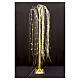 Albero a cascata dorato 220 NanoLED luce calda 150 cm s1
