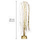 Albero a cascata dorato 220 NanoLED luce calda 150 cm s3