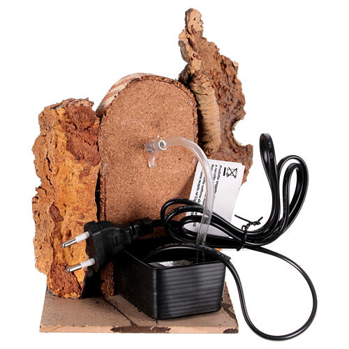 Brunnen mit Ausguss, eingebunden in Szenerie, neapolitanische Krippe, für 10 cm Krippe – 20 × 20 × 10 cm 6