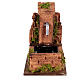 Fountain for 10 cm Neapolitan Nativity Scene, bricks and moss, 15x10x15 cm s1