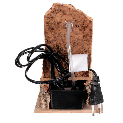 Brunnen mit Ausguss vor Fels, Szenerie, neapolitanische Krippe, für 10 cm Krippe – 20 × 10 × 15 cm 4