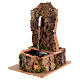 Fontaine miniature rocher décor crèche napolitaine 10 cm 20x10x15 cm s2