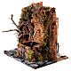 Fontaine eau 1 jet décor crèche napolitaine 10 cm rocher 15x20x15 cm s2