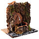 Fontana acqua 1 getto ambientazione presepe 10 cm napoletano roccia 15x20x15 cm s3