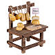 Banco formaggi tagliere coltello presepe 10 cm napoletano 10x10x5 cm s2