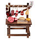 Banco salumi presepe 10 cm napoletano tagliere coltello 10x5x10 cm s1