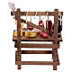 Banco salumi presepe 10 cm napoletano tagliere coltello 10x5x10 cm s4