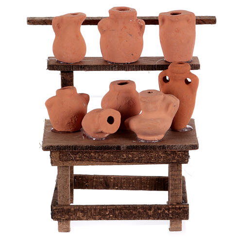 Étal vases crèche 10 cm napolitaine 10x10x5 cm 1