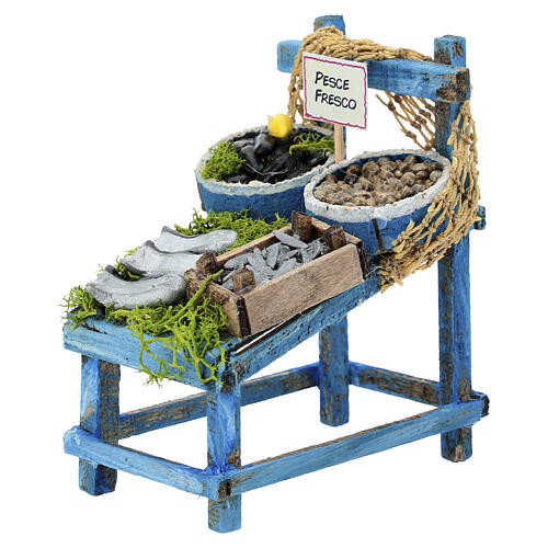 Fischstand, neapolitanische Krippe, 10 cm 2