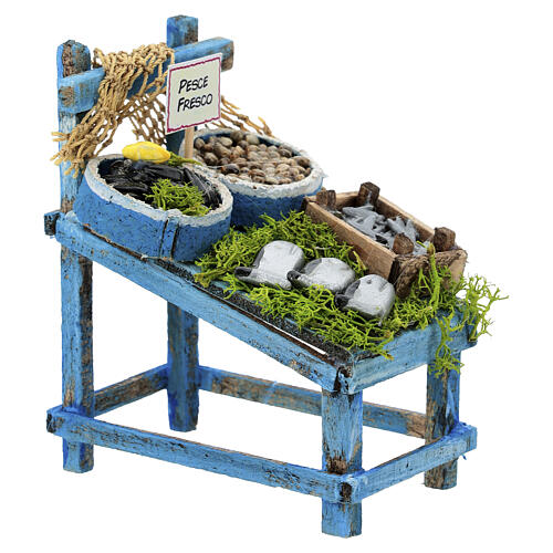 Fischstand, neapolitanische Krippe, 10 cm 4