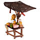 Deli stall with sunshade, 6-8 cm Neapolitan Nativity Scene, 10x10x10 cm s2