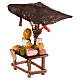Neapolitan nativity scene stand with umbrella cured meats and cheeses 10x10x10 cm for 6-8 cm s2