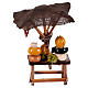 Neapolitan nativity scene stand with umbrella cured meats and cheeses 10x10x10 cm for 6-8 cm s4