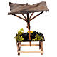 Stall with mussels and sunshade, 10x10x10 cm, for 6-8 cm Neapolitan Nativity Scene s4