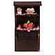 Credenza piccola presepe 8-10 cm napoletano frutta salumi formaggi 10x5x5 cm s1