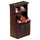 Credenza piccola presepe 8-10 cm napoletano frutta salumi formaggi 10x5x5 cm s3