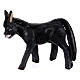 Dark donkey figurine Neapolitan nativity scene height 6 cm s1