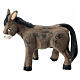 Dark donkey figurine Neapolitan nativity scene height 6 cm s1