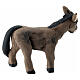 Dark donkey figurine Neapolitan nativity scene height 6 cm s4