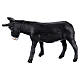 Esel stehend mit dunklem Schopf, Krippentier, neapolitanische Krippe, für 10 cm Krippe s2