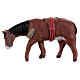 Pferd stehend mit Sattel, Krippentier, neapolitanische Krippe, für 10 cm Krippe s1